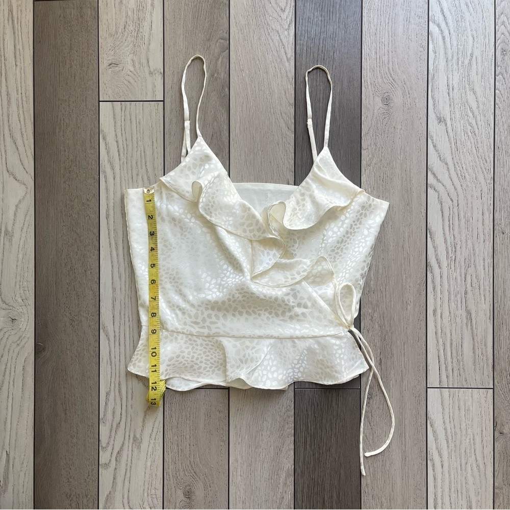 Rebecca Minkoff Cream Ruffled Camisole - Picture 5 of 6